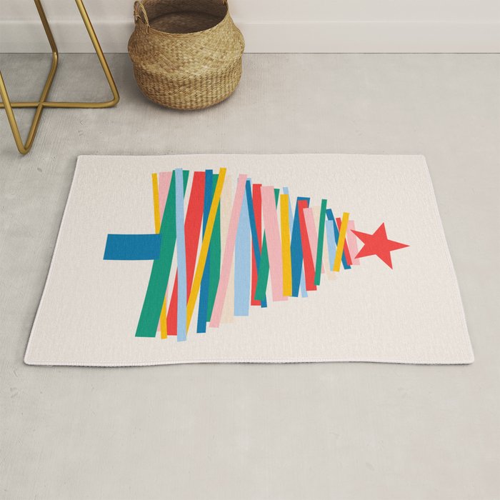 Ribbon Christmas Tree - primary Rug Gallery Image 1