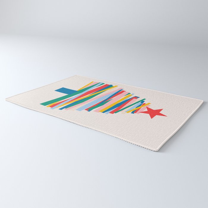 Ribbon Christmas Tree - primary Rug Gallery Image 3