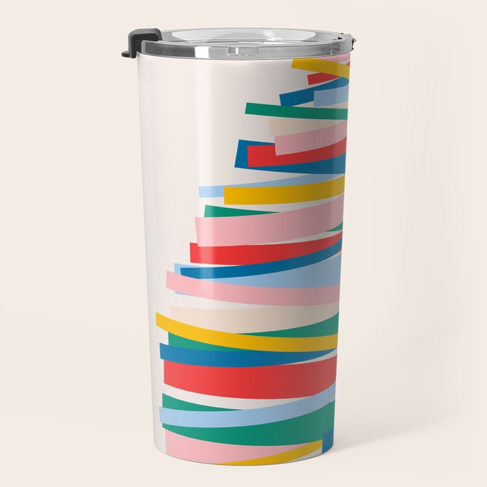 Ribbon Christmas Tree - primary Travel Mug Gallery Image 3