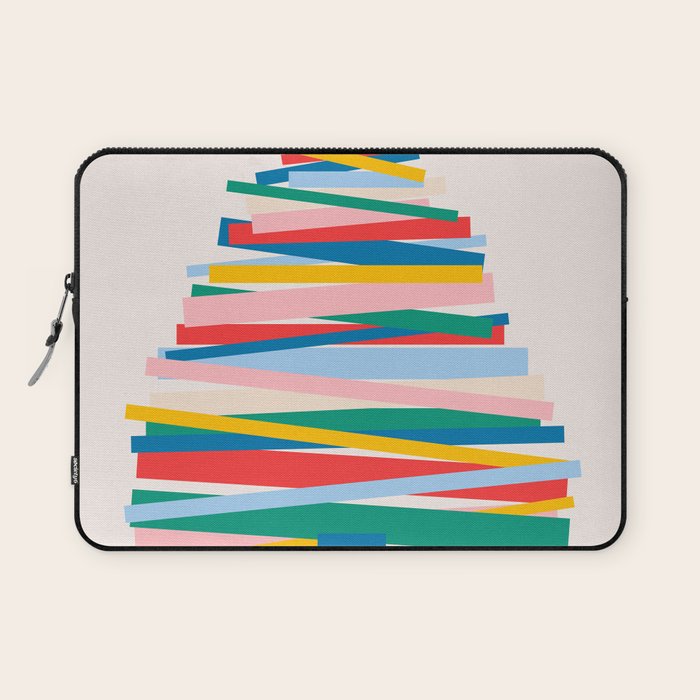 Ribbon Christmas Tree - primary Laptop Sleeve Gallery Image 1