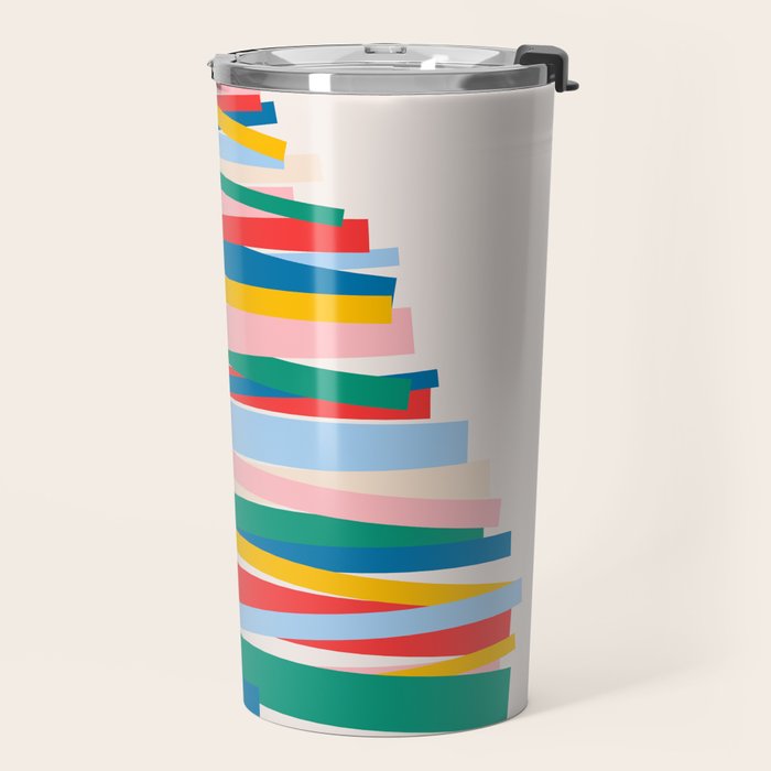 Ribbon Christmas Tree - primary Travel Mug Gallery Image 2