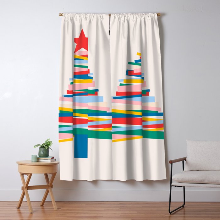 Ribbon Christmas Tree - primary Window Curtain Gallery Image 5