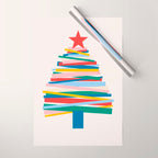 Ribbon Christmas Tree - primary Wrapping Paper Gallery Image 1