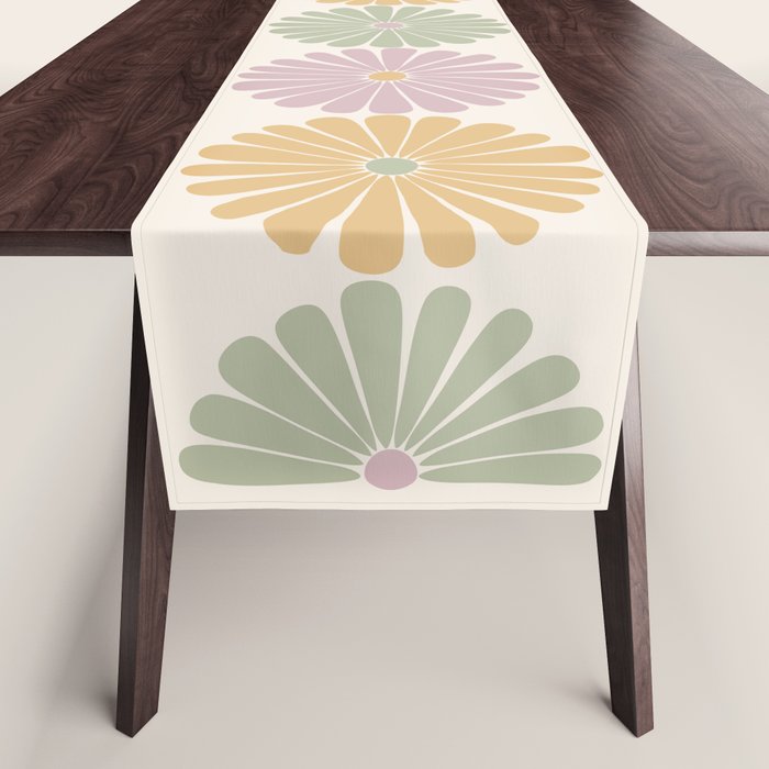 Retro Summer Daisies III Table Runner Gallery Image 1
