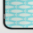 Coastal Fish Pattern in Light Aqua Laptop Sleeve Gallery Image 3
