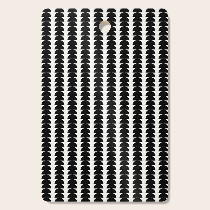 Maude Pattern - Black and White Cutting Board Gallery Image 1