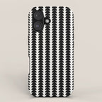 Maude Pattern - Black and White iPhone Case Gallery Image 1