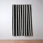 Maude Pattern - Black and White Window Curtain Gallery Image 3