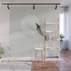 White Swan Wall Mural Gallery Image 1