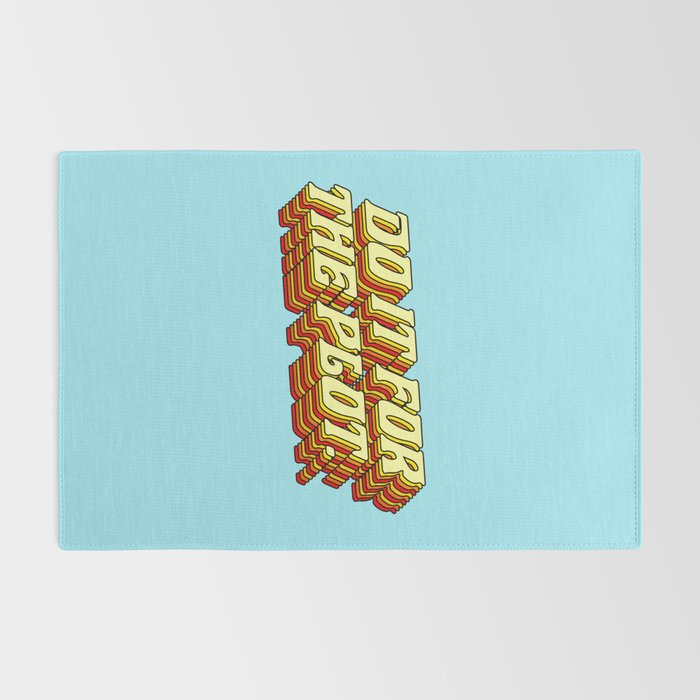 Do It For The Plot, Typography Quote American Slang Colorful Letters, Gen X 3D Writing Phrase Sayings Millennial  Rug Gallery Image 2
