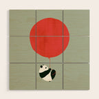 Traveling panda Wood Wall Art Gallery Image 1