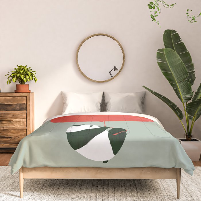 Traveling panda Comforter Gallery Image 3