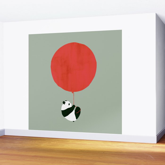 Traveling panda Wall Mural Gallery Image 2