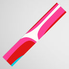 Retro Groove Vivid Mid Century Modern Abstract Pattern with Hot Pink Table Runner Gallery Image 3
