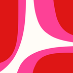 Retro Groove Vivid Mid Century Modern Abstract Pattern with Hot Pink Coffee Mug Gallery Image 2