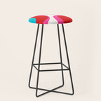 Retro Groove Vivid Mid Century Modern Abstract Pattern with Hot Pink Stool Gallery Image 1