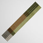 Black Green Brown Gray Bold Modern Artwork Table Runner Gallery Image 3
