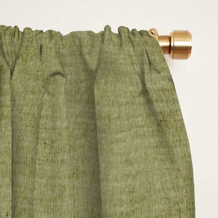 Black Green Brown Gray Bold Modern Artwork Window Curtain Gallery Image 2