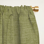 Black Green Brown Gray Bold Modern Artwork Window Curtain Gallery Image 2