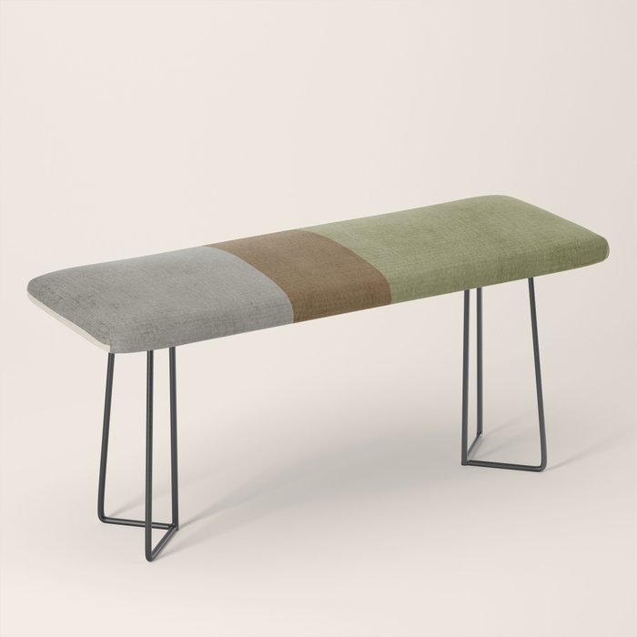 Black Green Brown Gray Bold Modern Artwork Bench Gallery Image 1