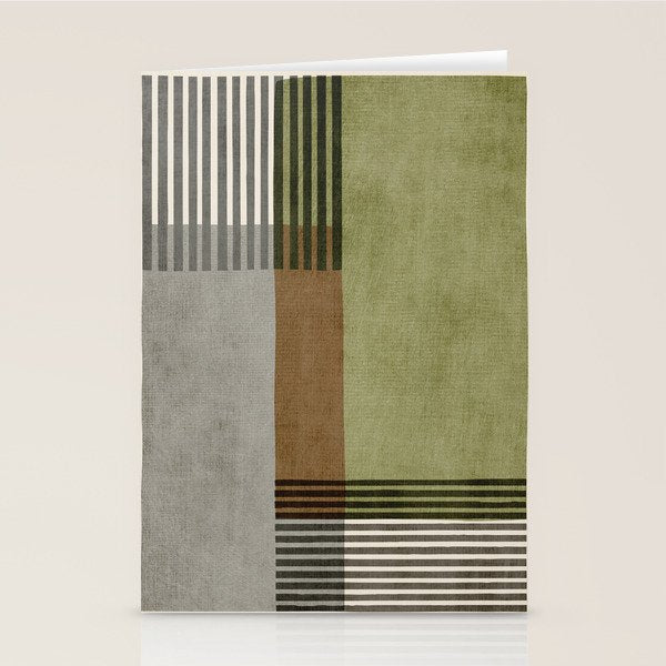 Black Green Brown Gray Bold Modern Artwork Stationery Card Gallery Image 2