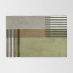 Black Green Brown Gray Bold Modern Artwork Rug Gallery Image 2