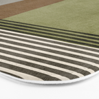 Black Green Brown Gray Bold Modern Artwork Bath Mat Gallery Image 3