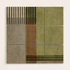 Black Green Brown Gray Bold Modern Artwork Wood Wall Art Gallery Image 1