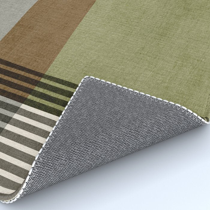 Black Green Brown Gray Bold Modern Artwork Rug Gallery Image 4