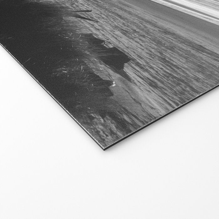 Cannon Beach Sunset - Black and White Nature Photography Welcome Mat Gallery Image 2