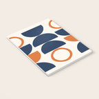 Abstract Shapes 19 in Orange and Navy Blue Notebook Gallery Image 3