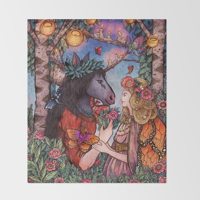 A Midsummer Nights Dream Throw Blanket Gallery Image 2