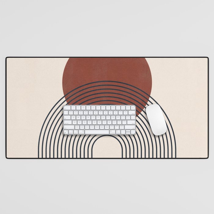 Minimal Geometric Shapes 151 Desk Mat Gallery Image 1
