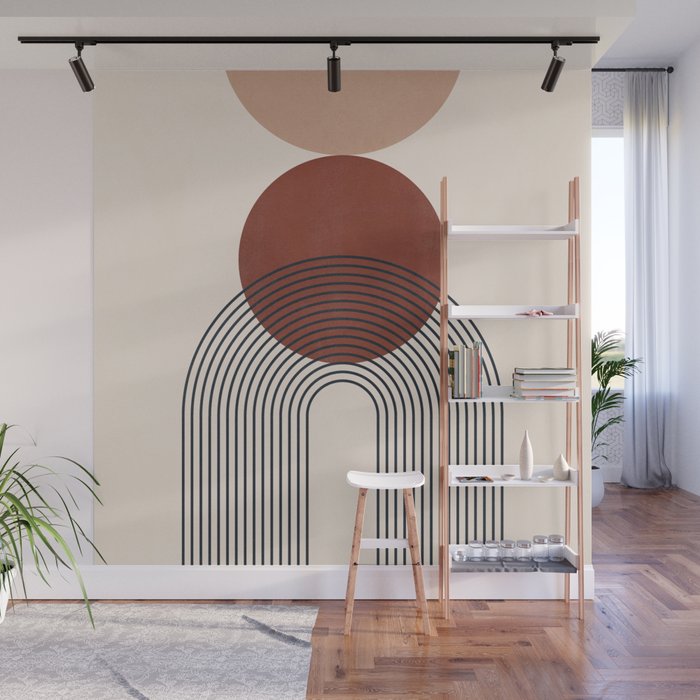 Minimal Geometric Shapes 151 Wall Mural Gallery Image 1