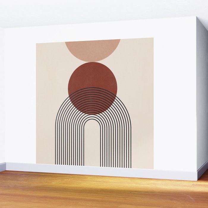 Minimal Geometric Shapes 151 Wall Mural Gallery Image 2