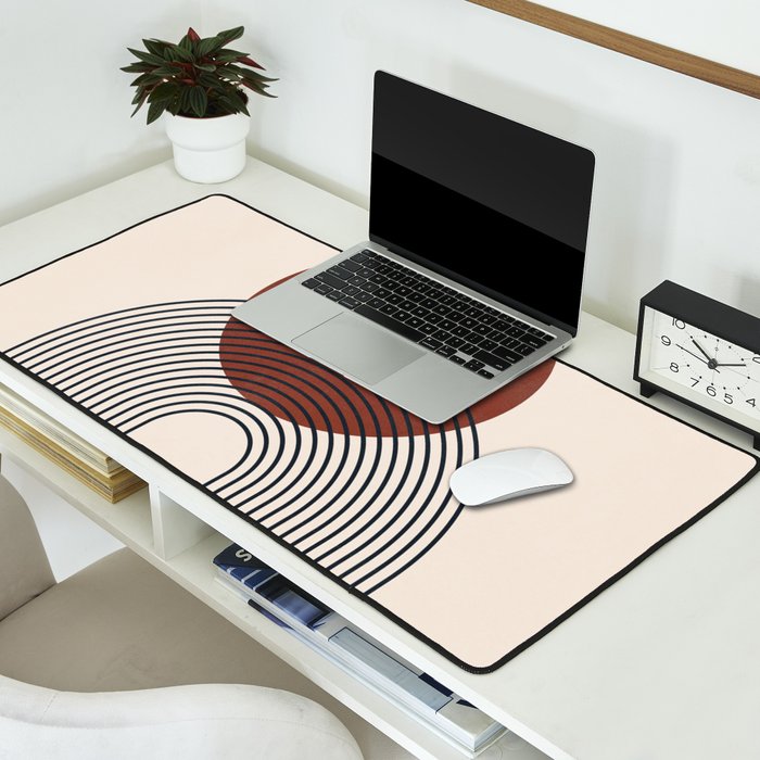 Minimal Geometric Shapes 151 Desk Mat Gallery Image 2