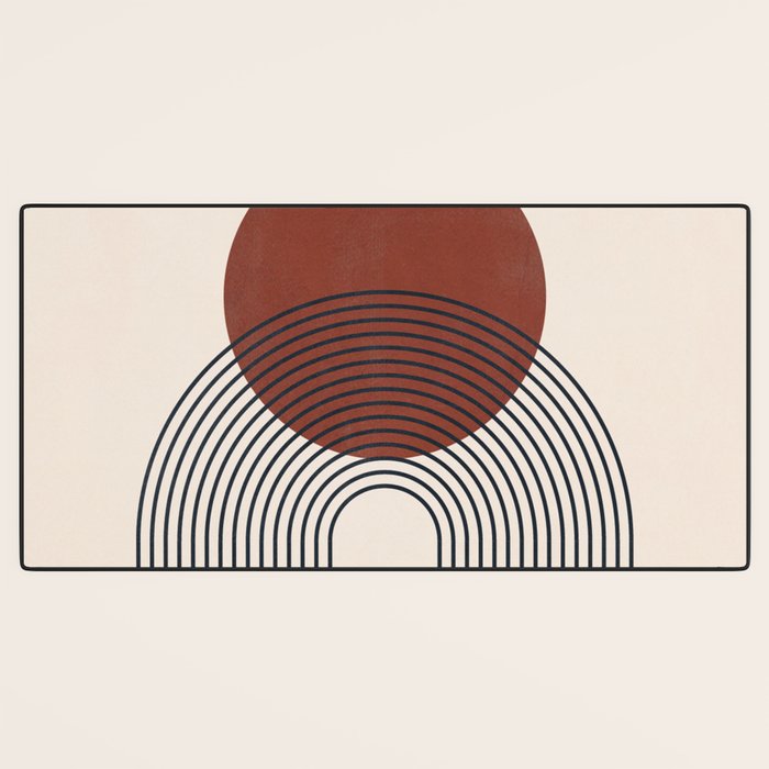 Minimal Geometric Shapes 151 Desk Mat Gallery Image 3