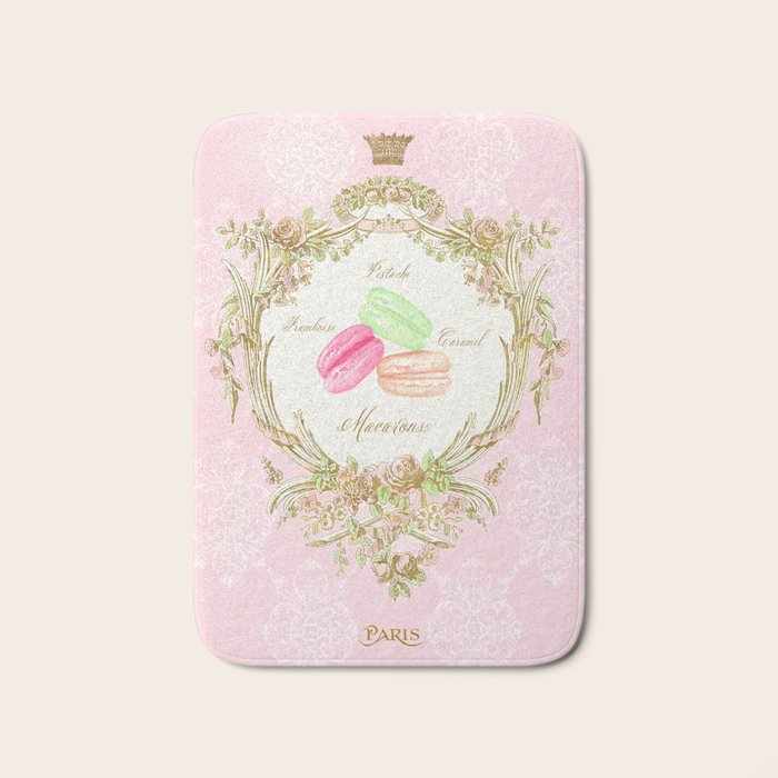 French Patisserie Macarons Bath Mat Gallery Image 1