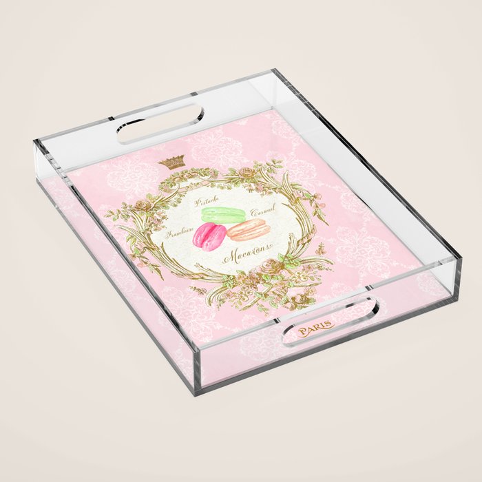 French Patisserie Macarons Acrylic Tray Gallery Image 1