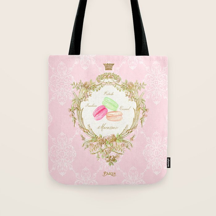 French Patisserie Macarons Tote Bag Gallery Image 1