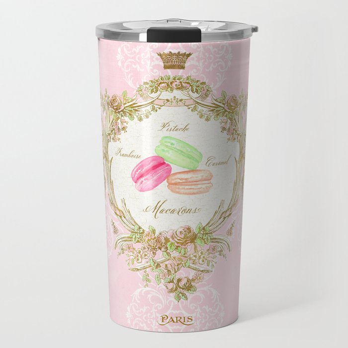 French Patisserie Macarons Travel Mug Gallery Image 1
