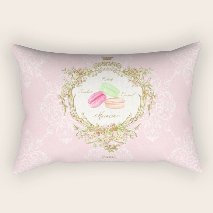 French Patisserie Macarons Rectangular Pillow Gallery Image 2