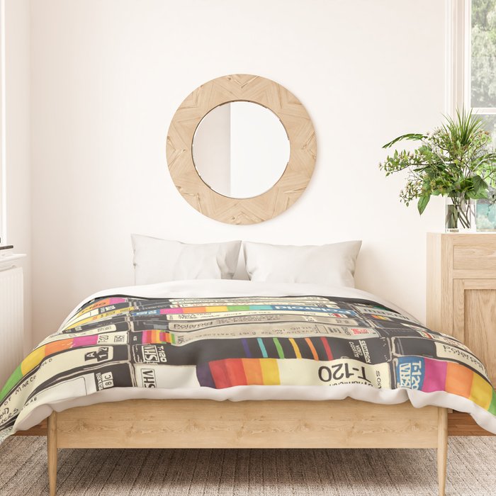 VHS Stack Duvet Cover Gallery Image 3