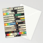 VHS Stack Stationery Card Gallery Image 2