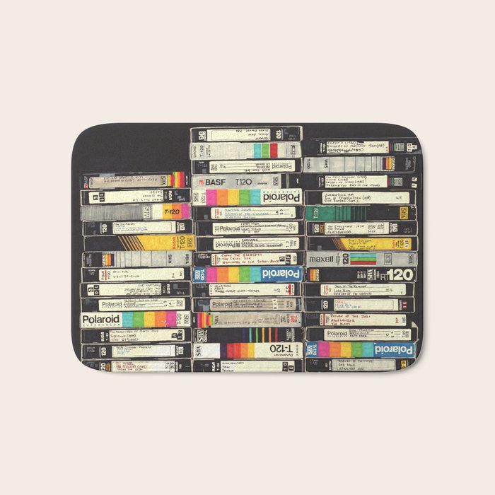 VHS Stack Bath Mat Gallery Image 1