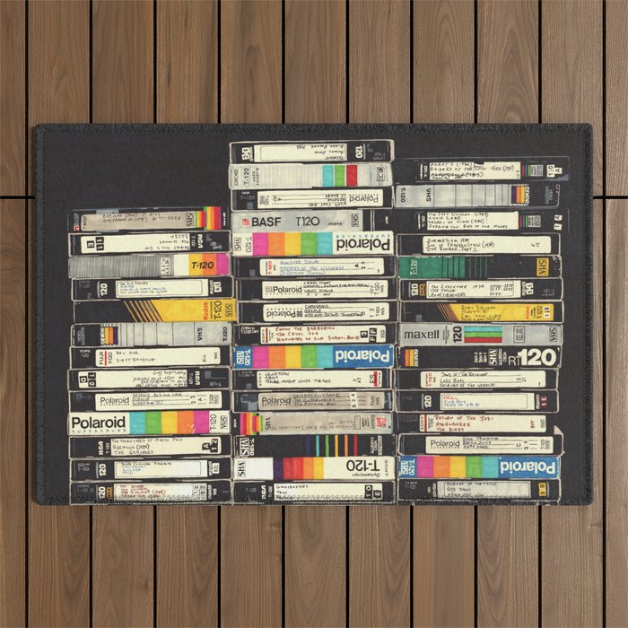 VHS Stack Outdoor Rug Gallery Image 1