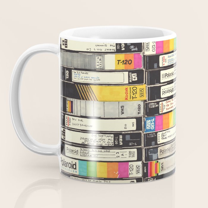 VHS Stack Coffee Mug Gallery Image 3