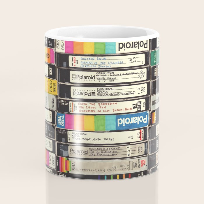 VHS Stack Coffee Mug Gallery Image 4