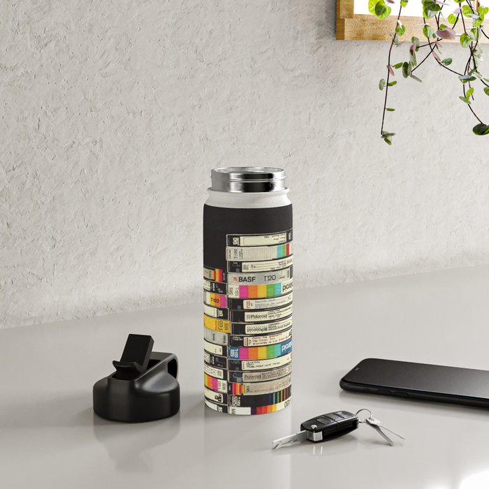 VHS Stack Water Bottle Gallery Image 4