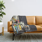 VHS Stack Throw Blanket Gallery Image 1